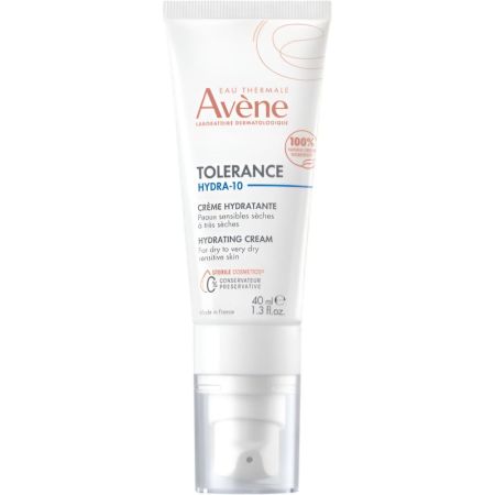 Avène Tolerance Hydra-10 Créme Hidratante Crema facial hidratante favorece la hidratación natural de la piel y contribuye a su confort diario 40 ml