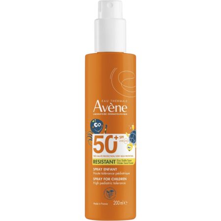 Avène Spray Enfant-Kids Spray Spf 50+ Protector solar infantil muy resistente al agua textura no grasa ni pegajosa 200 ml