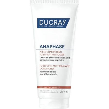 Ducray Anaphase Aprés-Shampooing Fortifiant Anti-Casse Acondicionador fortificante antirotura previene las puntas abiertas y aumenta el grosor del cabello 200 ml