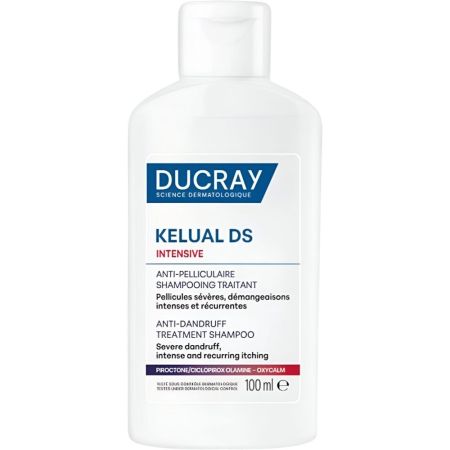 Ducray Kelual Ds Intensive Anti-Pelliculaire Shampooing Traitant Champú intensivo elimina de manera duradera la caspa grave y alivia el cuero cabelludo hasta 8 semanas 100 ml