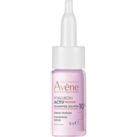 Avène Hyaluron Activ Procedure Sérum Tenseur Sérum tensor contiene concentración de activos corrigiendo los 5 signos de la edad en 14 días con hexapéptidos 18 ml