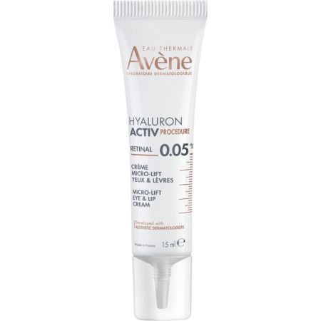 Avène Hyaluron Activ Procedure Crème Micro-Lift Yeux & Lèvres Crema para ojos y labios tensa e hidrata rellenando arrugas superficiales y profundas con retinal 15 ml