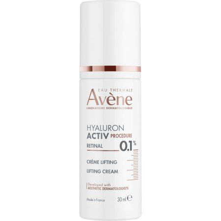 Avène Hyaluron Activ Procedure Crème Lifting Crema tensora antiarrugas y multicorrectora aporta densidad y volumen al contorno facial con retinal 30 ml
