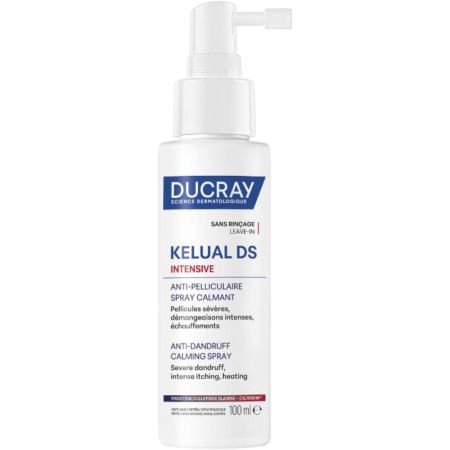 Ducray Kelual Ds Intensive Anti-Pelliculaire Spray Calmant Spray capilar anticaspa elimina picor y sensación de quemazón desde la primera aplicación con acabado seco 100 ml
