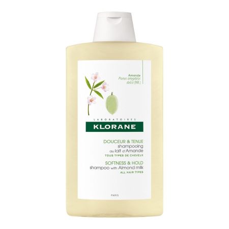 Klorane Softness & Hold Shampoo With Almond Milk Champú voluminizador aporta suavidad y brillo para todo tipo de cabello 400 ml