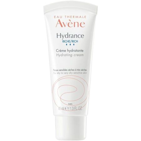 Avène Hydrance Optimale Riche Créme Hydratance Pack Crema facial enriquecida calma exfolia matifica y favorece la eliminación de las imperfecciones 40 ml