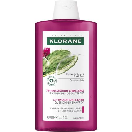Klorane Higo De Babaria Hidratación Y Billo Champú Champú reparador hidrata y protege del calor ofreciendo brillo para cabello deshidratado y apagado