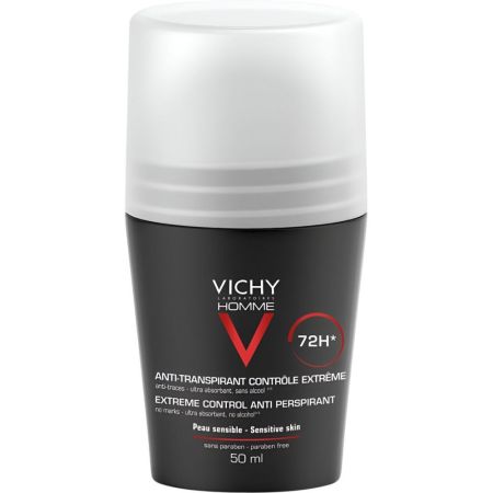 Vichy Anti-Transpirant Contrôle Extrême Desodorante Roll-On Desodorante antitranspirante para un control extremo del sudor 72 horas 50 ml
