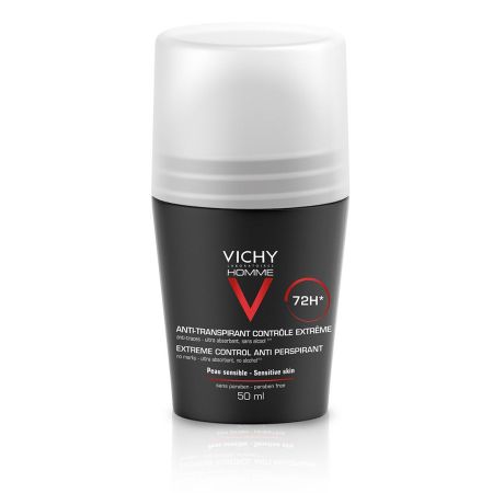 Vichy Anti-Transpirant Contrôle Extrême Desodorante Roll-On Desodorante antitranspirante para un control extremo del sudor 72 horas 50 ml