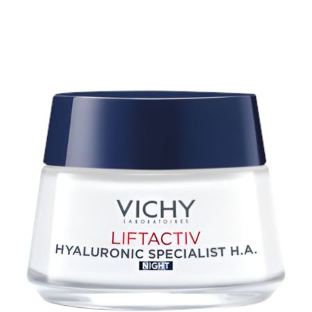 Vichy Liftactiv Hyaluronic Specialist H.A Night Crema de noche reafirmante antiarrugas de rápida absorción suaviza líneas finas cada noche 50 ml