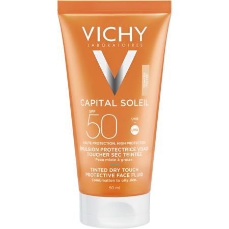 Vichy Capital Idéal Soleil Bb Cream Teinte Hâle Naturel  Spf 50 Protector solar con color antibrillo para una piel hidratada 50 ml
