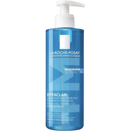 La Roche Posay Effaclar Gel Moussant Purifiant Gel limpiador facial purificante elimina las impurezas y el exceso de sebo 400 ml