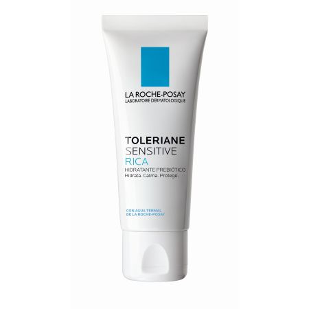 La Roche Posay Toleriane Sensitive Rica Hidratante Prebiótico Crema enriquecida hidrata suaviza y protege la piel irritada y sensible 40 ml