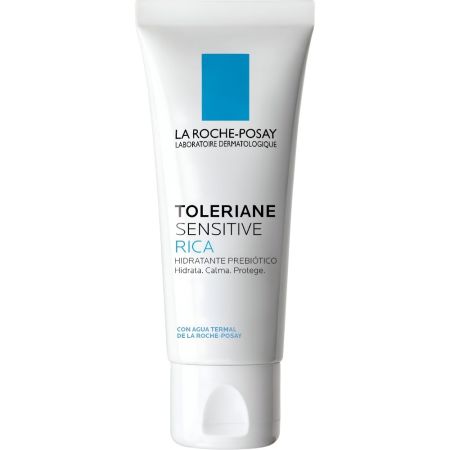 La Roche Posay Toleriane Sensitive Rica Hidratante Prebiótico Crema facial enriquecida hidrata suaviza y protege la piel irritada y sensible 40 ml