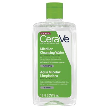 Cerave Micellar Cleansing Water Agua micelar hidratante y desmaquillante ayuda a renovar y mantener la barrera protectora 295 ml