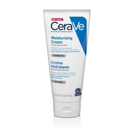 Cerave Moisturising Cream Bálsamo hidratante reparador rostro y cuerpo