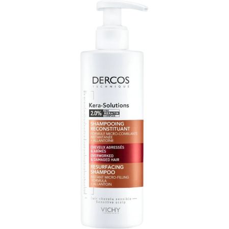 Vichy Dercos Kera-Solutions Shampooing Reconstituant Champú reparador del cabello en tan solo un uso nutre suaviza y da brillo 250 ml