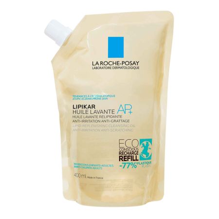 La Roche Posay Lipikar Huile Lavante Ap+ Recarga Aceite de ducha antiirritación para aliviar la tirantez 400 ml