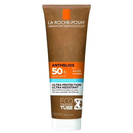 La Roche Posay Anthelios Leche Hidratante Ultra Protection Spf50+ Protector solar hidratante muy resistente al agua y al sudor 250 ml