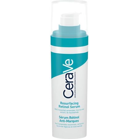 Cerave Resurfacing Retinol Serum Sérum reductor de manchas y poros post-acné reafinando la textura de la piel 30 ml