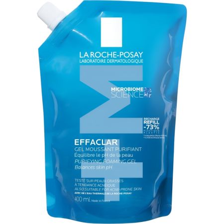 La Roche Posay Effaclar Gel Moussant Purifiant Recarga Gel limpiador elimina las impurezas y el exceso de sebo 400 ml