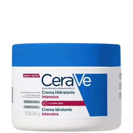 Cerave Crema Hidratante Intensiva Crema hidratante intensiva elimina la descamación y repara la barrera cutánea durante 72 horas con hydro urea 340 gr