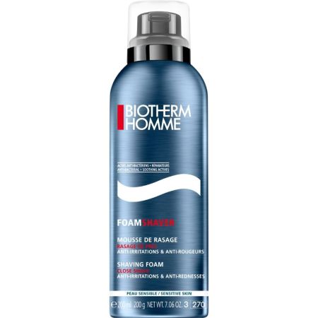 Biotherm Homme Foamshaver Mousse De Rasage Espuma de afeitar antiirritaciones y antirojeces para afeitado más confortable 200 ml