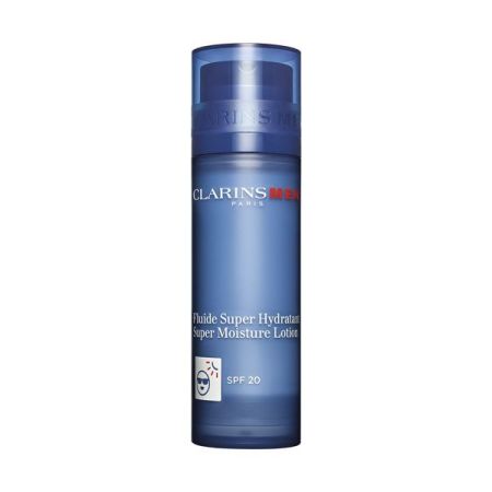 Clarins Men Fluide Super Hydratant Spf 20 Fluido no graso de rápida absorción hidrata y protege para máxima sensación de confort 50 ml