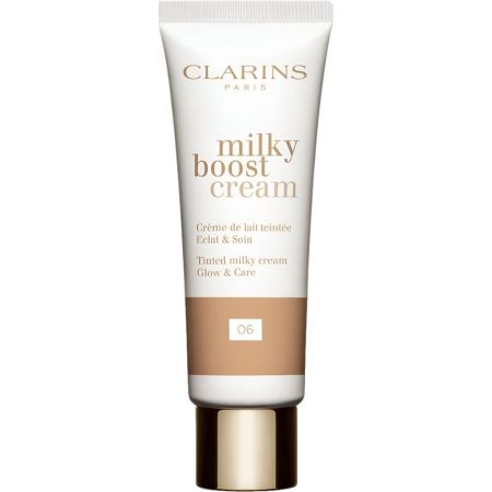 Clarins Milky Boost Cream Crème De Lait Teintée Crema hidratante con color nutritivo y suavizante ofrece luminosidad y cuidado 45 ml