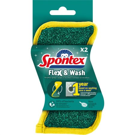 Spontex  Estropajo con esponja verde