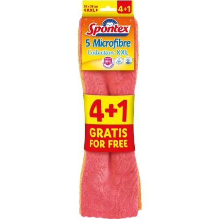 Spontex Bayeta Microfibre Collection Xxl Formato Especial Bayeta de microfibra alta calidad y gran tamaño elimina el 99% de las bacterias 36x38 cm