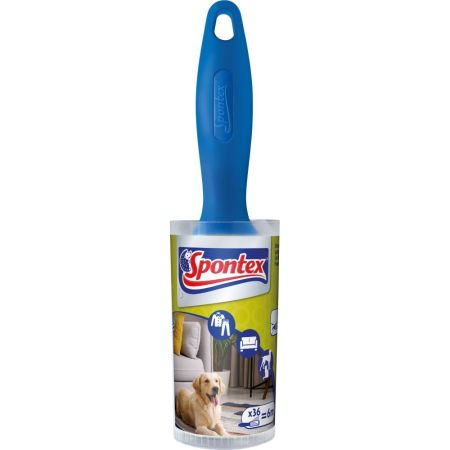Spontex Rodillo Quitapelusas Rodillo quitapelusas ideal para eliminar pelo animal de tejidos sofá y la ropa 6 m