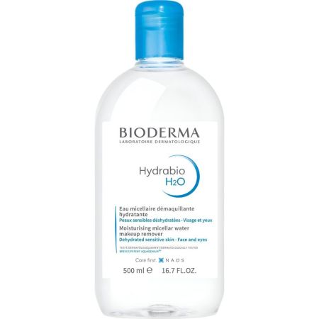 Bioderma Hydabio H2o Eau Micellaire Démaquillante Hydratante Agua micelar limpia impurezas partículas calma y desmaquilla para rostro y ojos