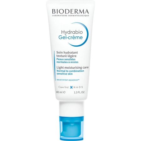 Bioderma Hydabio Gel-Crème Soin Hydratant Crema hidratante previene el envejecimiento prematuro para piel luminosa 8 horas 40 ml