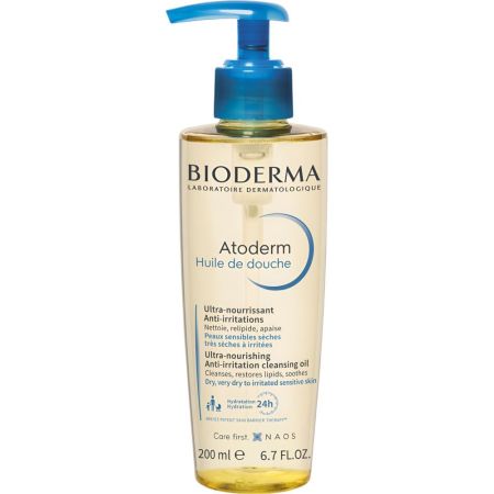 Bioderma Atoderm Huile De Douche Gel de ducha sin jabón muy nutritivo alivia la sensación de tirantez y reconstruye la barrera