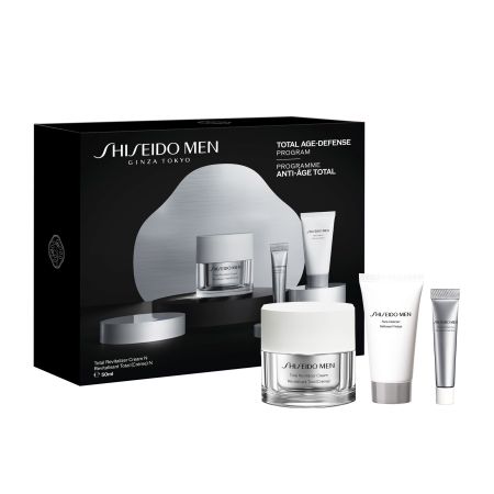 Shiseido Men Total Revitalizer Cream Estuche Crema de día antiedad mejora los 5 principales signos del envejecimiento 48 horas 50 ml