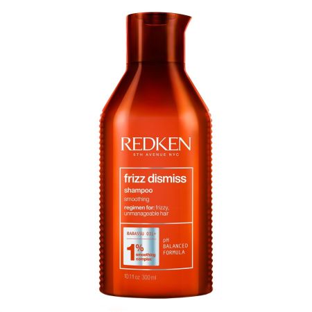 Redken Frizz Dismiss Shampoo Champú antiencrespamiento consigue una reducción hasta un 82% para todo tipo de cabellos 300 ml