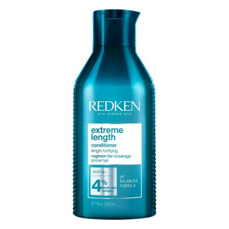 Redken Extreme Length Conditioner Acondiciondor reparador fortalece y reduce el riesgo de rotura con biotina para cabello quebradizo 300 ml