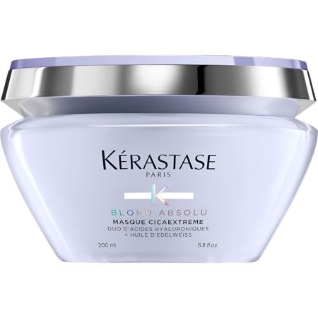 Kerastase Blond Absolu Masque Cicaextreme Mascarilla capilar reconstructora hidrata y fortalece para cabello rubio 200 ml