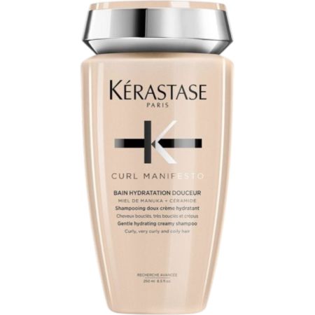 Kerastase Curl Manifesto Bain Hydratation Douceur Champú raparador nutririvo para cabello ondulado o rizado con miel de manuka 250 ml