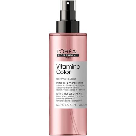 L'Oreal Professionnel Vitamino Color 10-In-1 Professional Milk Spray capilar perfeccionador multiusos infusionado con antioxidantes cabello radiante 190 ml