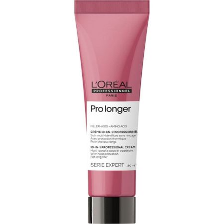 L'Oreal Professionnel Pro Longer 10-In-1 Professional Cream Acondicionador renovador instantáneo de la fibra capilar protege del calor para largos y puntas 150 ml
