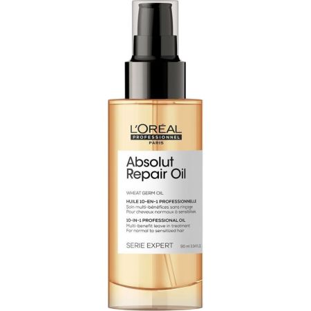 L'Oreal Professionnel Absolut Repair Oil 10-In-1 Professional Oil Aceite 10 en 1 repara el cabello dañado en un solo gesto 90 ml