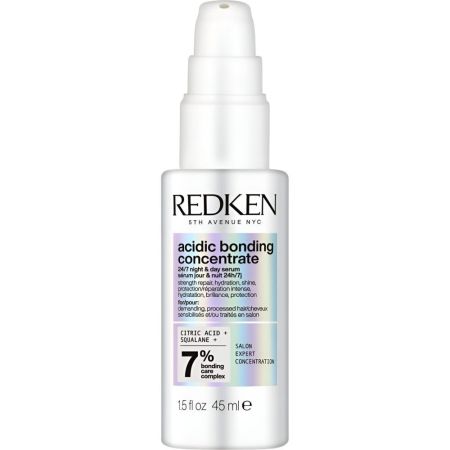 Redken Acidic Bonding Concentrate 24/7 Night & Day Serum Sérum capilar de día y noche combate daños diarios fortaleciendo y reparando 24 horas al día para cabello dañado