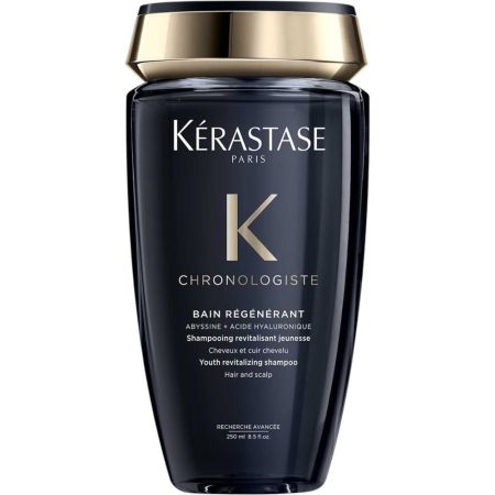 Kerastase Chronologiste Bain Régénérant Shampooing Revitalisant Champú revitalizante antiedad de textura cremosa para cabello debilitado por los efectos del paso del tiempo