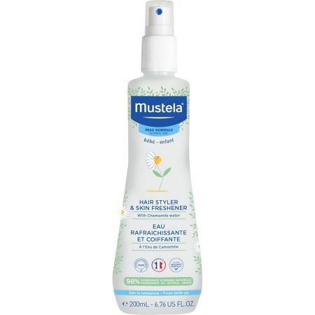 Mustela Agua Para Peinar Refrescante Agua de peinado refrescante y perfumado facilita el cepillado y da brillo al cabello con camomila bio 200 ml