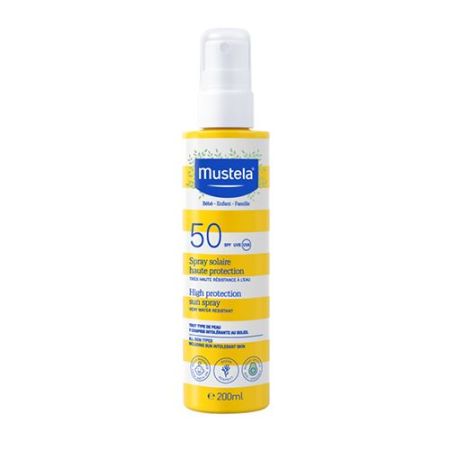Mustela Spray Solaire Haute Protection Spf 50 Spray solar con una combinación de 4 filtros protectores orgánicos 200 ml