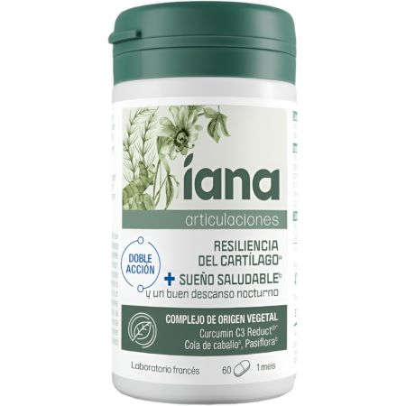 Íana Complemento Alimenticio Articulaciones Y Sueño Saludable Complemento alimenticio promueve la resilencia del cartílago y un descanso nocturno reparador 60 uds