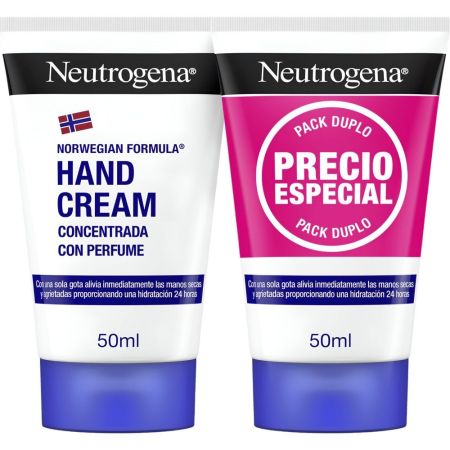 Neutrogena Concentrada Crema De Manos Duplo Precio Especial Crema de manos concentrada hidratación intensa para manos secas o agrietadas 2x50 ml