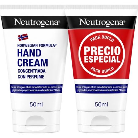 Neutrogena Concentrada Crema De Manos Duplo Precio Especial Crema de manos concentrada hidratación intensa para manos secas o agrietadas 2x50 ml